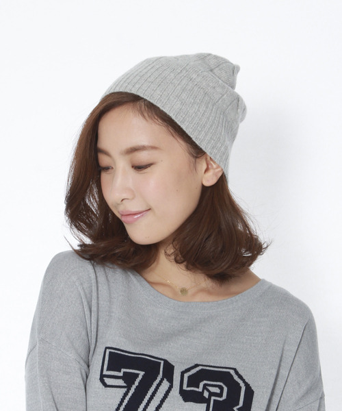 【アウトレットセール】カシミヤコンケーブル帽