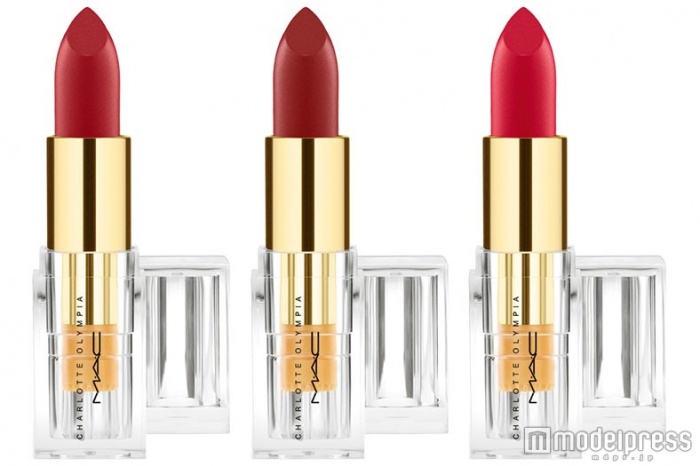 リップスティック／（左から）リーディング レディ レッド（マット）・レトロ ルージュ（マット）・スターレット スカーレット（マット）／3，500円（税抜き）／画像提供・M･A･C