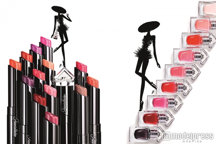 （左）ラ プティット ローブ ノワール リップ／全20色／各3，600円（税抜） （右）ラ プティット ローブ ノワール ネイル／全8色 、トップコート、ベースコート／各3，000円（税抜）／画像提供・GUERLAIN（ゲラン）
