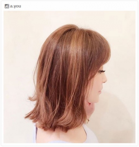 NEWヘアを披露した浜崎あゆみ／浜崎あゆみInstagramより