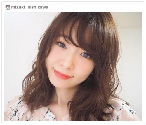 セミディスタイルにイメチェンしたみずきてぃ／Instagramより