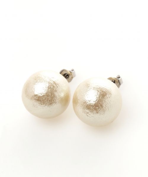 コットンパールピアス1