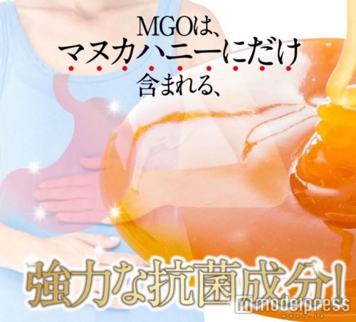 マヌカハニーだけに含まれる「MGO（食物メチルグリオキサール）」と「シリング酸メチル」には高い抗酸化作用がある