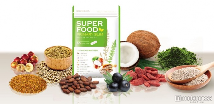 「スーパーフードプライマリースリム」は、スーパーフード10種の力が一気に得られる贅沢なサプリメント
