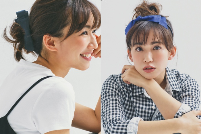 甘すぎないリボンで大人可愛く！夏はアップヘアで決まり（C）TOPLOG