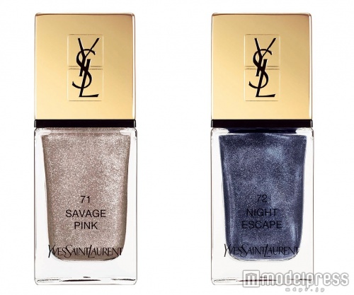 ラ ラッククチュール(限定色)/(左から)NO.71 サヴェージピンク・NO.72 ナイトエスケープ/3,200円(税別/画像提供・イヴ・サンローラン・ボーテ