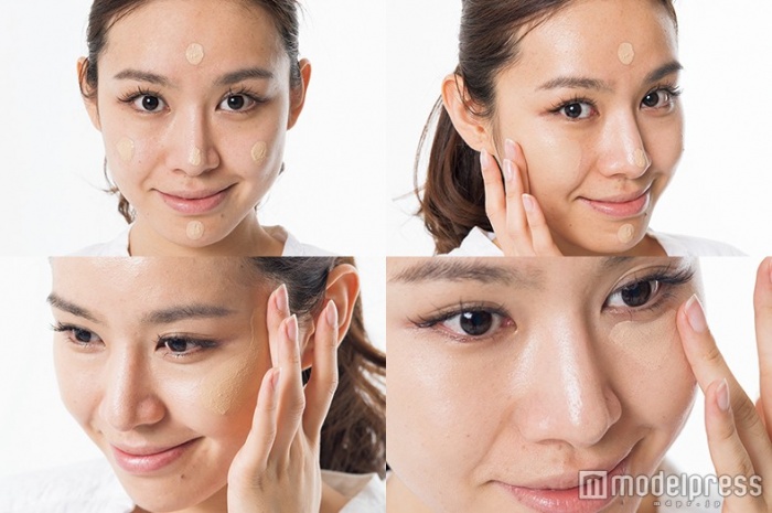 「ちふれ BB クリーム」の塗り方(画像提供:セブン&アイ出版)