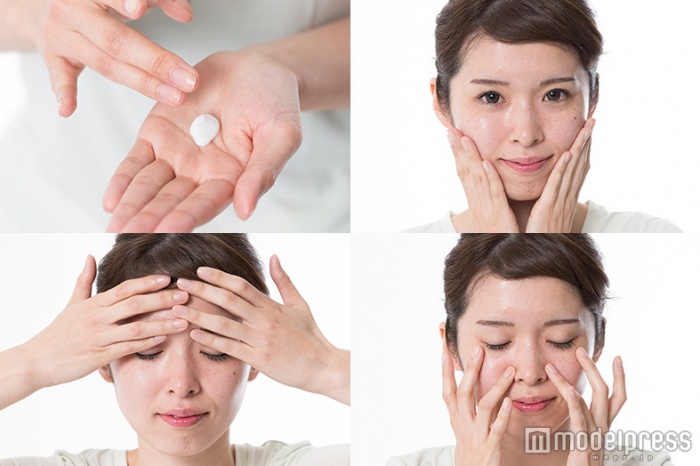 「ちふれ うるおい ジェル」の塗り方(画像提供:セブン&アイ出版)