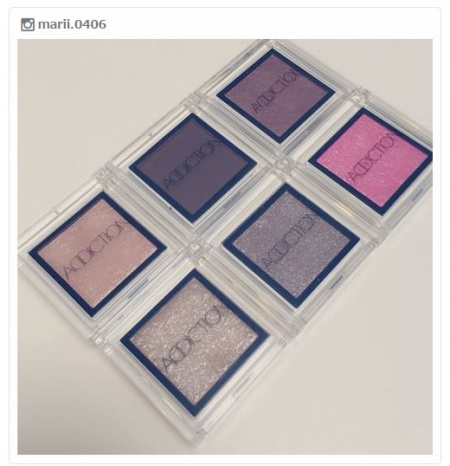 中毒者続出！「ADDICTION（アディクション）」のアイシャドウが優秀すぎる／marii.0406さんinstagramより