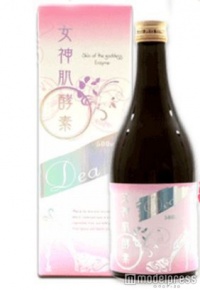 「女神肌酵素」は、現役トップモデルが、自身の体型と美を保つために考えられた酵素ドリンク