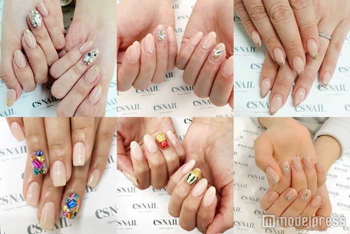 トレンドもON！ヌーディカラーで大人ネイル／画像提供：esNAIL