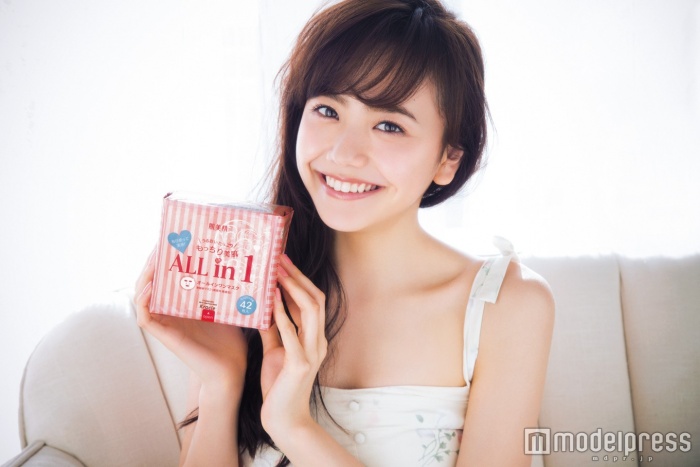 「肌美精 オールインワンマスク」をおすすめする松井愛莉