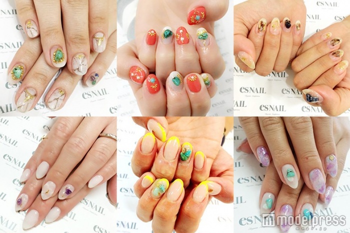 まるで本物！？ゴツゴツした“天然石ネイル”6選／画像提供：esNAIL