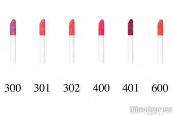 リップ カラー ステイン／（左から）オーキッド ピンク、カーネーション ピンク、コーラル ピンク、クリア レッド、ワイン レッド、タンジェリン オレンジ／2，500円（税抜）／画像提供・ANNA SUI