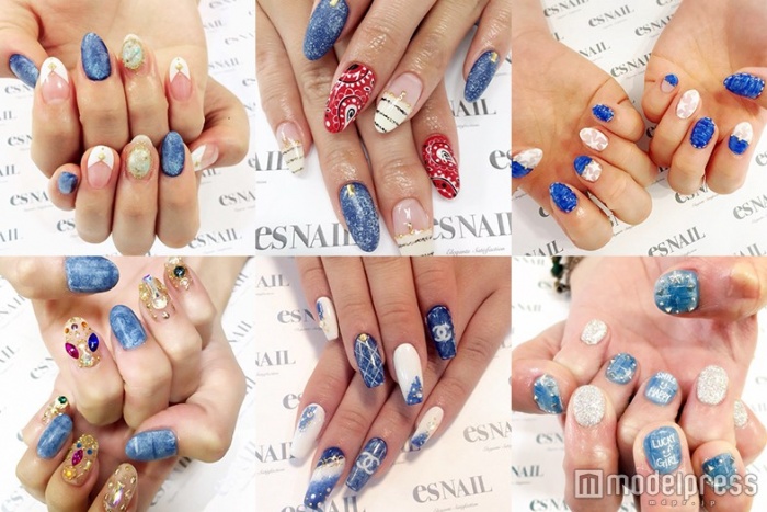 夏はやっぱり“デニムネイル” 今年はどれにする?/画像提供:esNAIL
