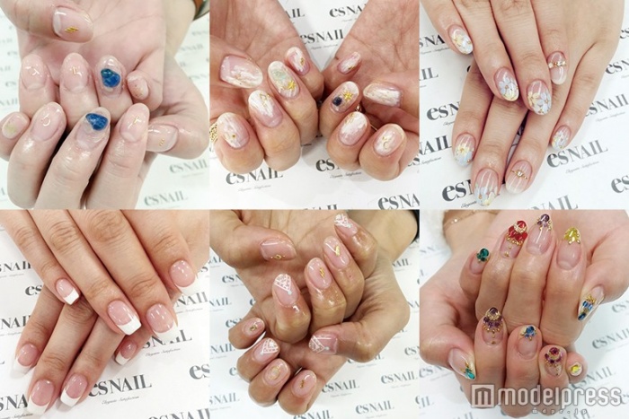 爽やかな指先に…透明感際立つ“クリアネイル”6選／画像提供：esNAIL