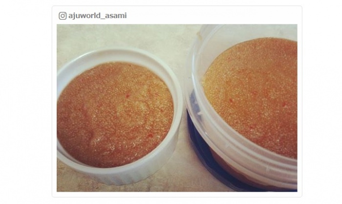 アマランサス明太子／ajuworld_asamiさんInstagramより