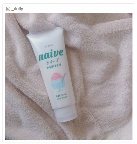 【話題のコスメ】かき氷イチゴが洗顔料に？夏のほてった肌をひんやりケア／_dullyさんinstagramより