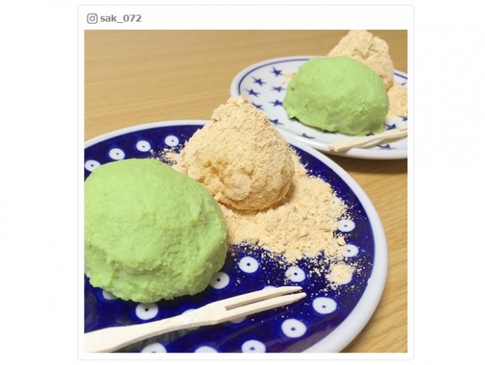 ずんだを包んでヘルシースイーツに／sak_072さんInstagram