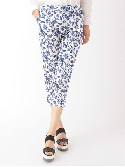 花柄カプリパンツ