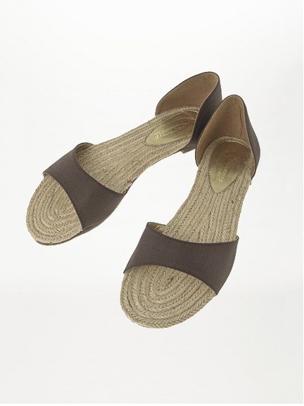 ジュートフラットサンダル