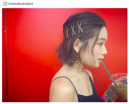 筧美和子のボブヘアアレンジが可愛い！短いからこそオシャレに見える3つのアレンジ／Instagramより