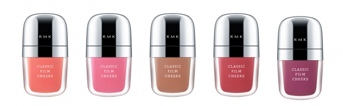 （左から）01クラシックピーチ、02チャーミングピンク、03ヌードヘイズ、04オープンローズ、05クラシックベリー（各3,000円／税抜）／画像提供：RMK