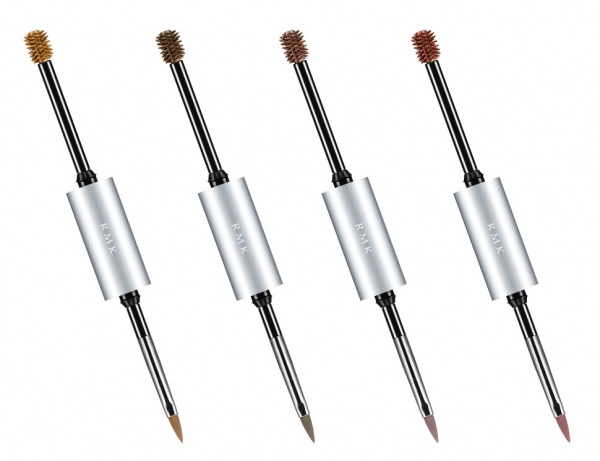 （左から）01キャラメルゴールド、02マロンブラウン、03ゴールデンモーヴ、04レッドブラウン（各3,800円／税抜）／画像提供：RMK