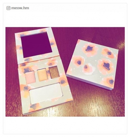 【話題コスメ】自分だけのメイクパレットに「3COINS」のコスメが熱い！／meow.hmさんinstagramより