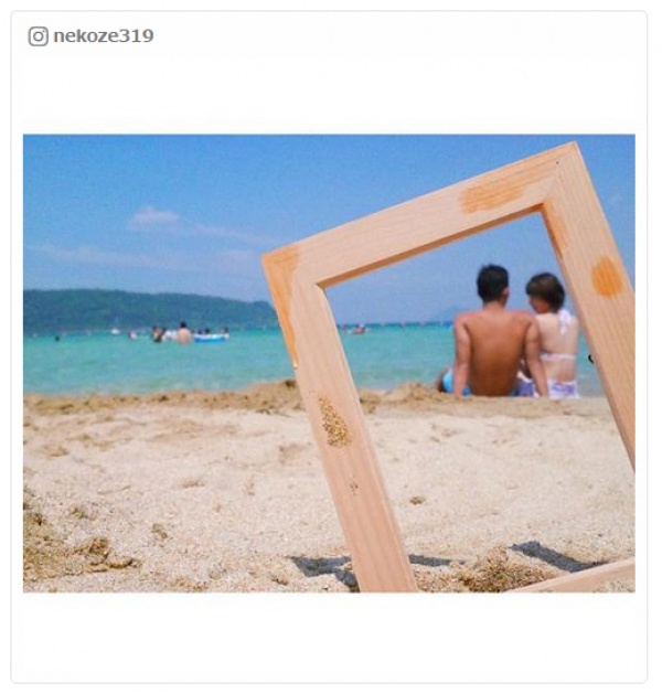 この夏はフレームフォトで二人の仲を深めちゃおう／nekoze319さんInstagramより