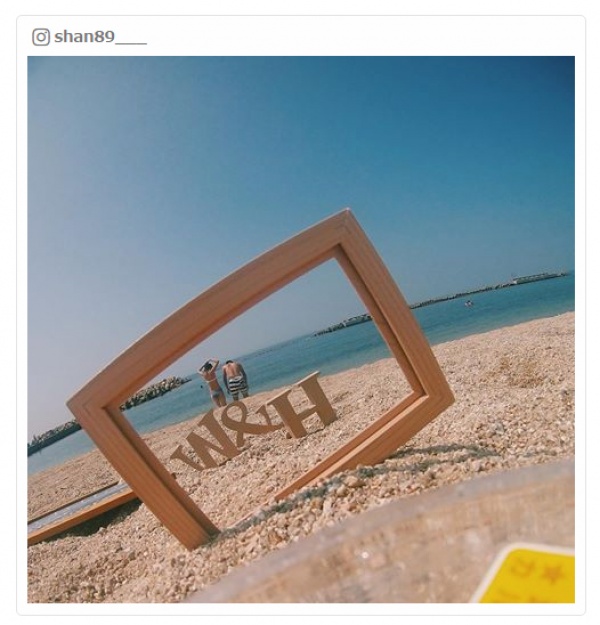 二人のイニシャルでラブ度アップ／shan89___さんInstagramより