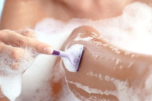 ムダ毛処理の写真