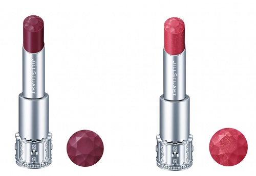 「リップブロッサム」／（左から）21 black cherry、22 forever dianthus／画像提供：JILL STUART