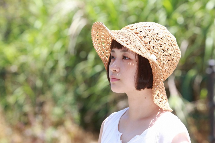 ＜月9「好きな人がいること」＞デートヘアアレンジ ～ VOL.2愛海のハットonアレンジ ～（C）フジテレビ