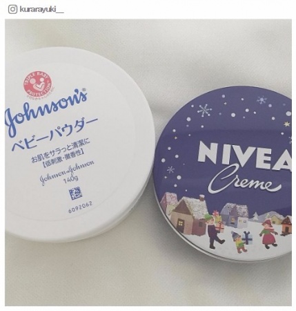 黒ずみ毛穴消滅？「ニベア＋ベビーパウダー」が無敵らしい／kurarayuki___さんinstagramより