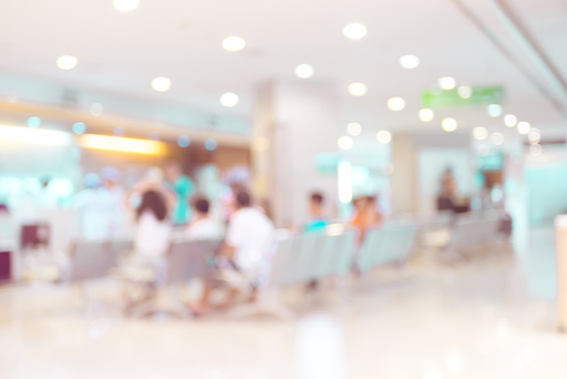 病院の待合室の写真