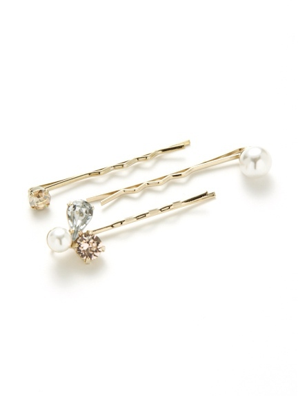 3ビジューヘアピンセット