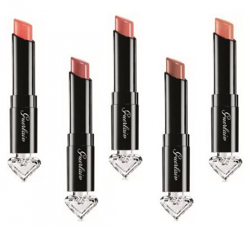 （左から）041 トフィー トップ、015 ラテ レース、016 ブラッシュ ビスチェ、071 カシミア フード、072 ローズ ボンボン／画像提供・GUERLAIN（ゲラン）