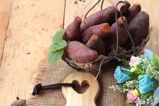 さつまいもと花の写真