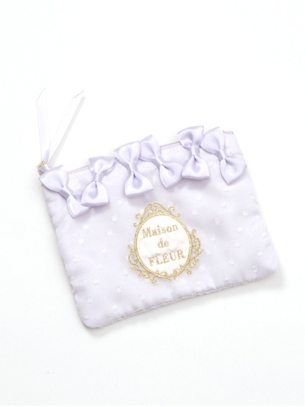 シフォンリボンティッシュポーチ