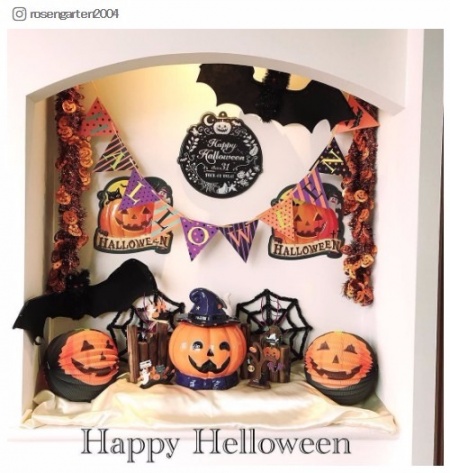 100均で全部揃う!彼と一緒に“おうちハロウィン”を楽しみたい/rosengarten2004さんInstagramより