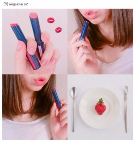 【話題のコスメ】ニベアの”リッチケア&カラー”でとろけるモテリップ／angelove_s2さんInstagramより