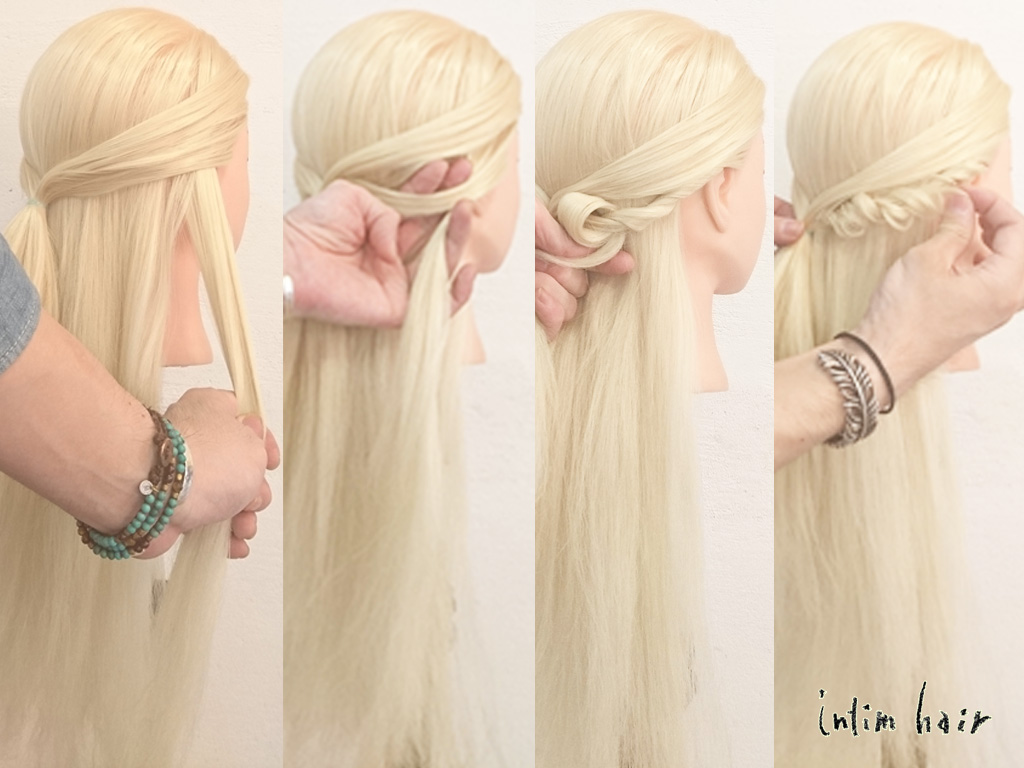 ひと手間で完成！くるりんぱの応用ハーフアップ