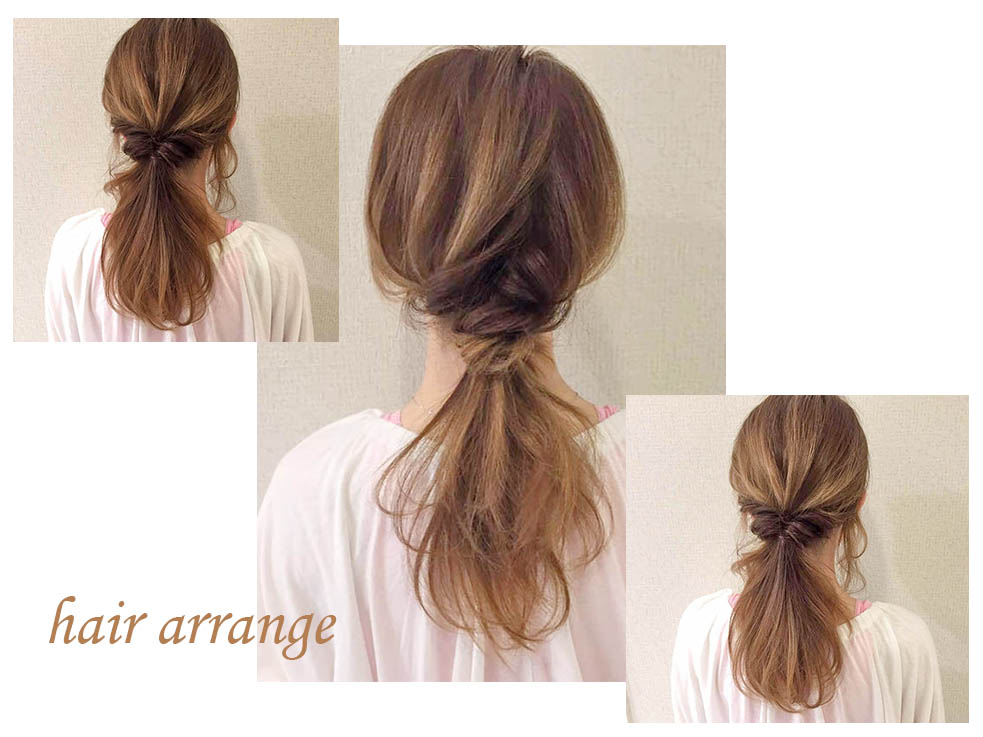 ポニーテールを使った簡単アレンジを紹介!