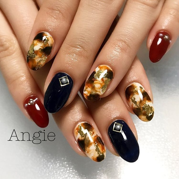 2016年秋冬のベスト旬ネイル！べっ甲・アーガイル・ボヘミアンネイル特集_image2