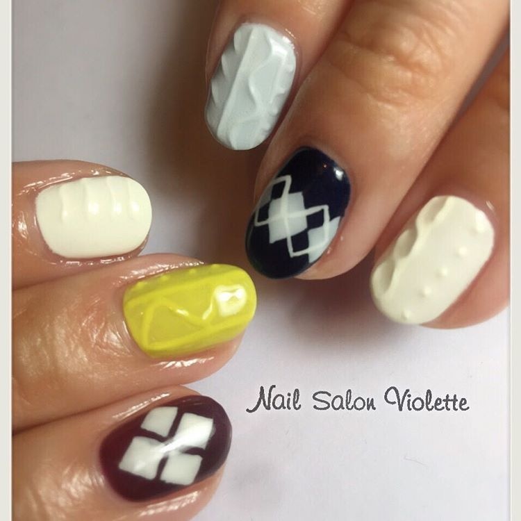 2016年秋冬のベスト旬ネイル！べっ甲・アーガイル・ボヘミアンネイル特集_image8