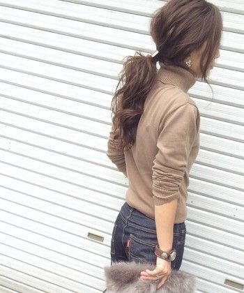 2016年秋冬もキテます！抜け感たっぷりのローポニーの作り方_image1
