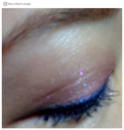 アイシャドウとのバリエーションも楽しんでみて／kan.charm.angeさんInstagram