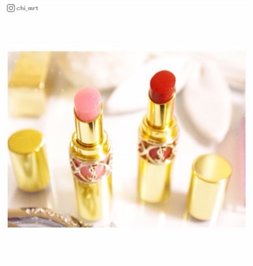 ”YSL”の限定リップが可愛すぎて売り切れ必須!今すぐにゲットしたいキラキラ唇/chi_mrtさんInstagramより
