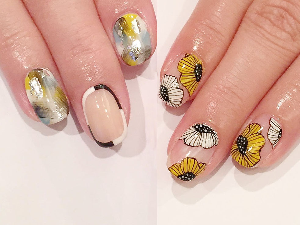 モノトーンファッションにピッタリ！くすみカラーのアートネイル